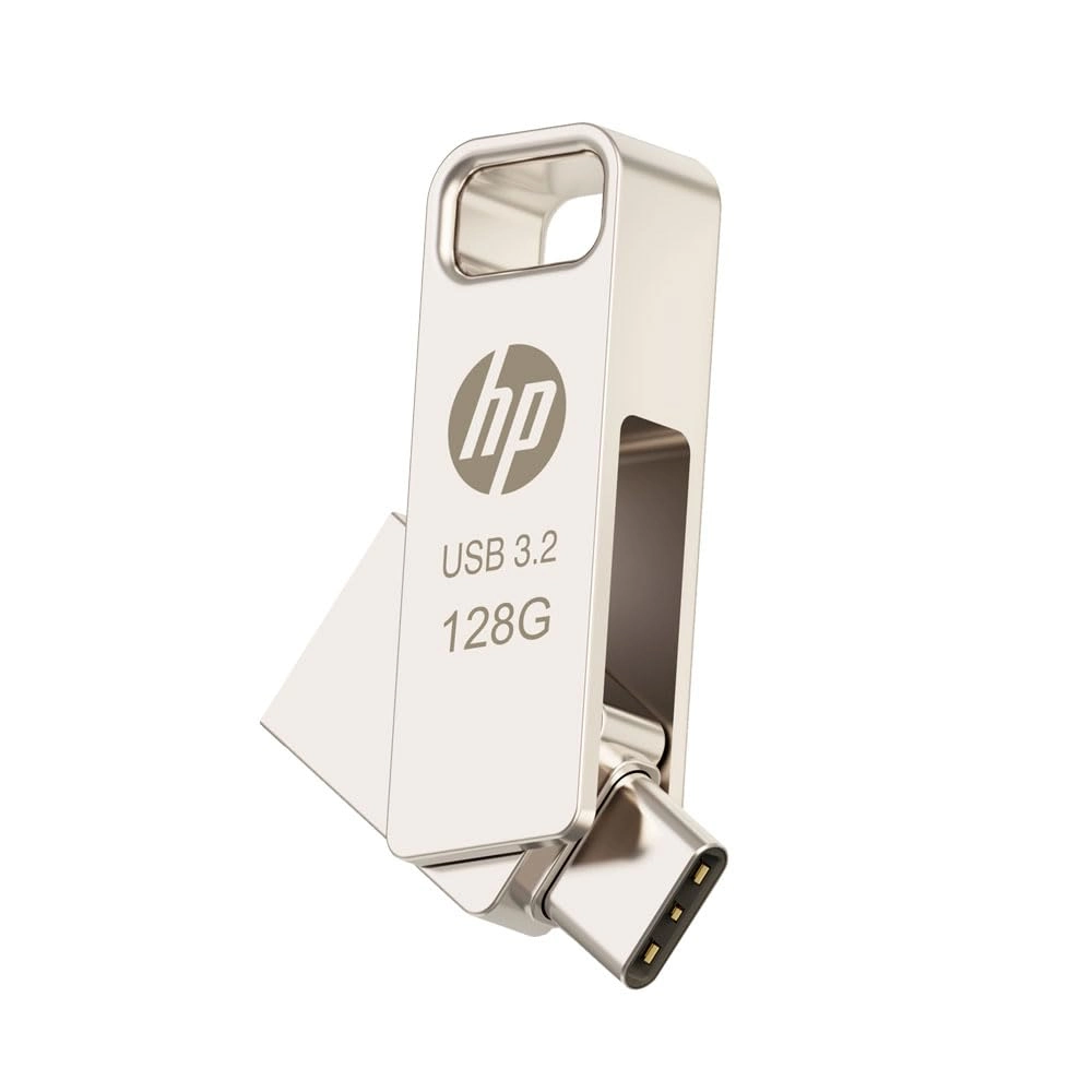HP 886C 128GB USB 3.2 Type-C OTG Pendrive Silver view 2